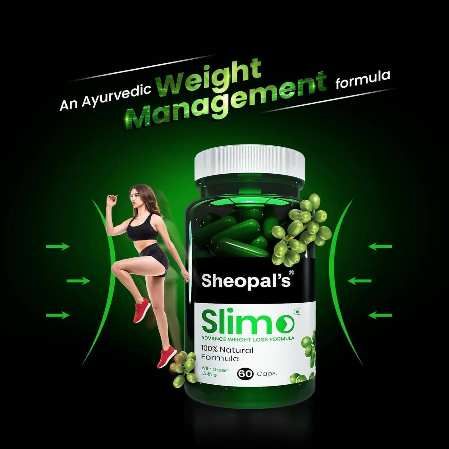 Sheopal's Slimo Pure & Natural Green Coffee Extract Capsules