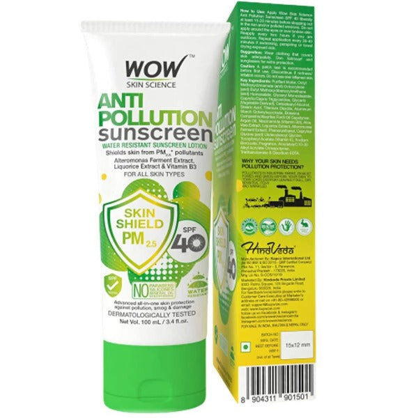 Wow Skin Science Anti Pollution Sunscreen Lotion