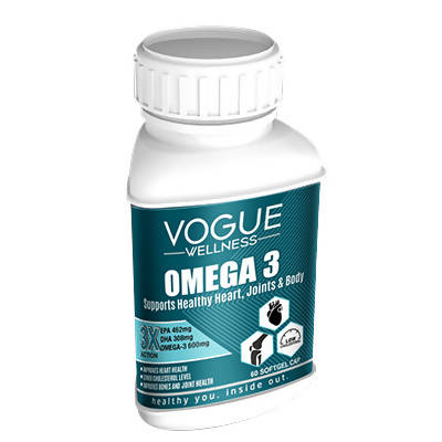 Vogue Wellness Omega 3 Softgel Capsules TrueCure