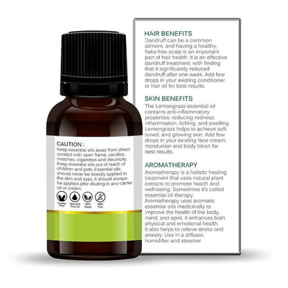 Vedic Naturals Lemongrass Essential Oil