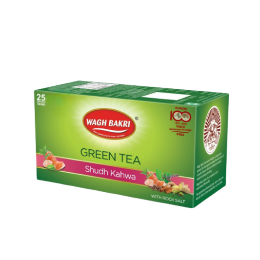 Wagh Bakri Shudh Kahwa Green Tea Bags   