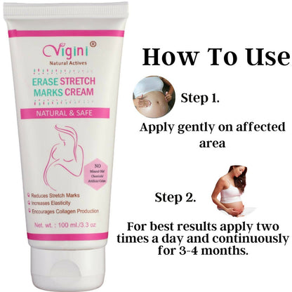 Vigini Natural Actives Stretch Marks Scars Removal Oil Cream