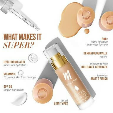 MyGlamm Super Serum Foundation - 202W Sunny