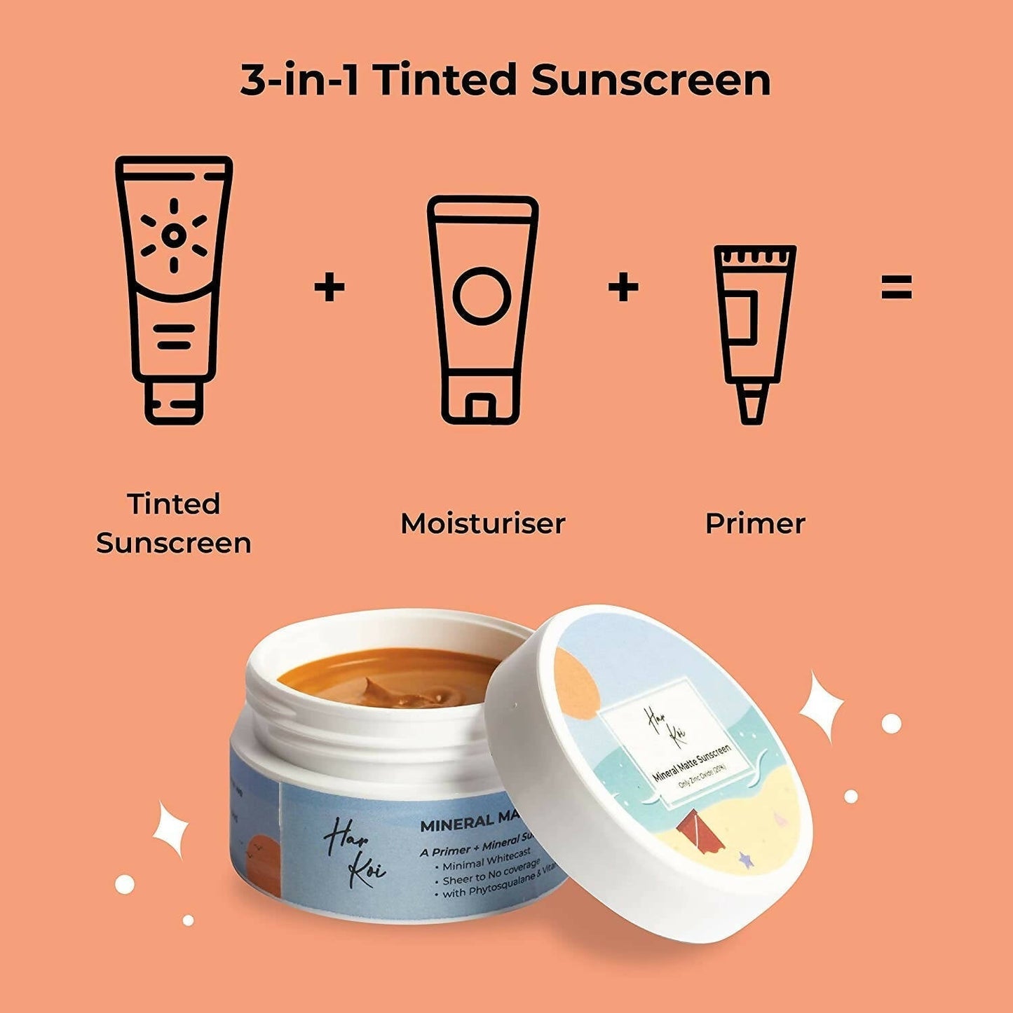 The Harkoi Mineral Matte Sunscreen - SPF 35 - Shade #6