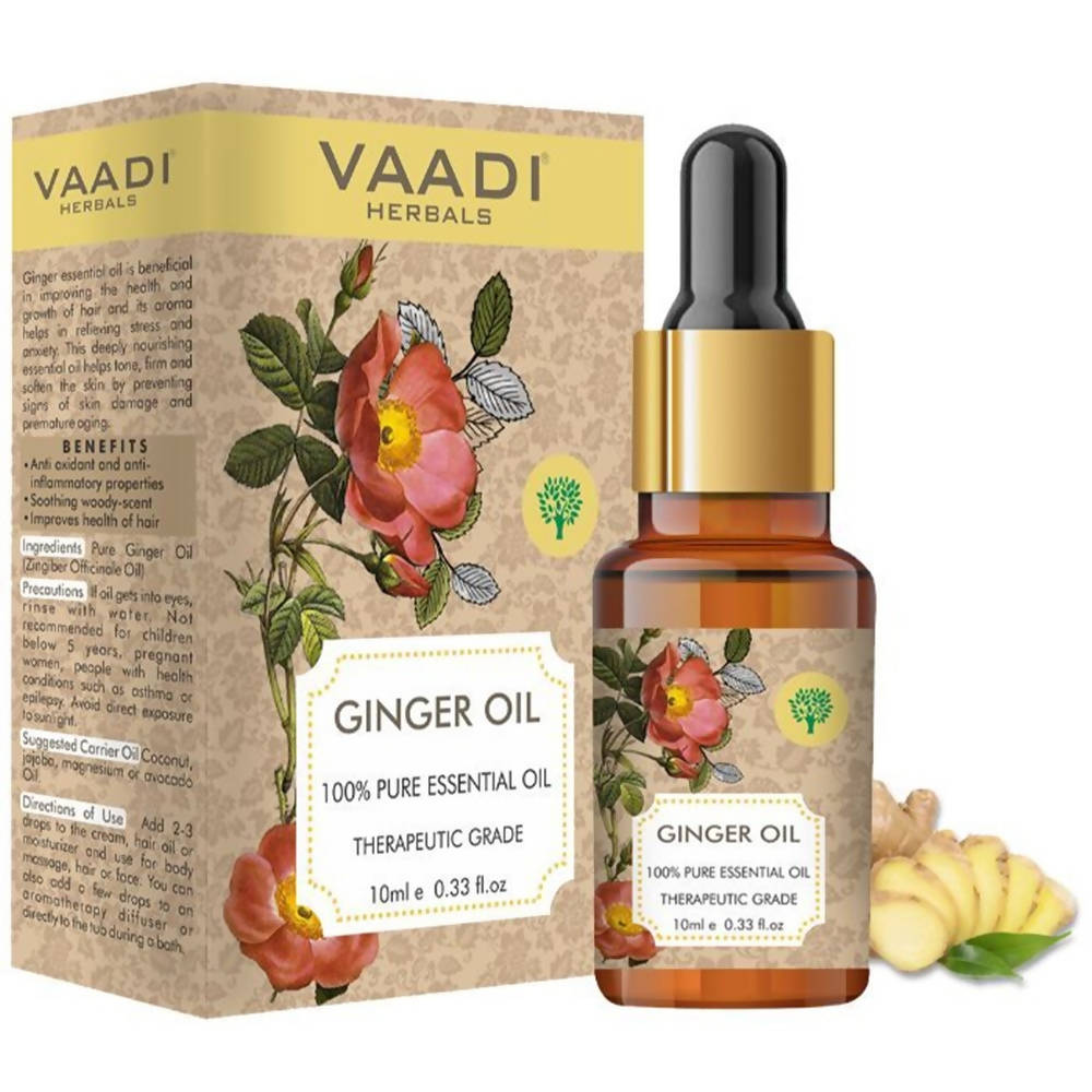 Vaadi Herbals Ginger 100% Pure Essential Oil Therapeutic Grade TrueCure