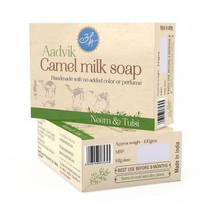 Aadvik Camel Milk Soap With Neem & Tulsi