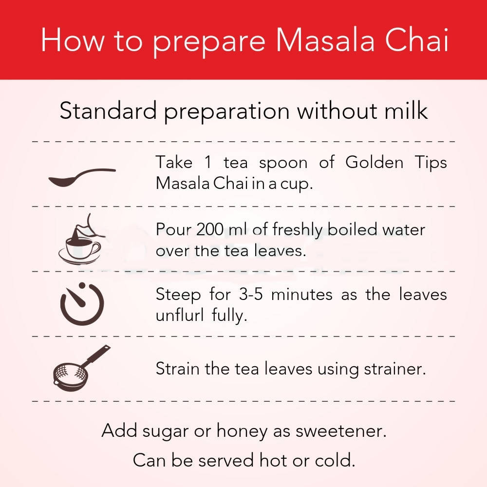 Golden Tips Masala Chai India's Authentic Spiced Tea