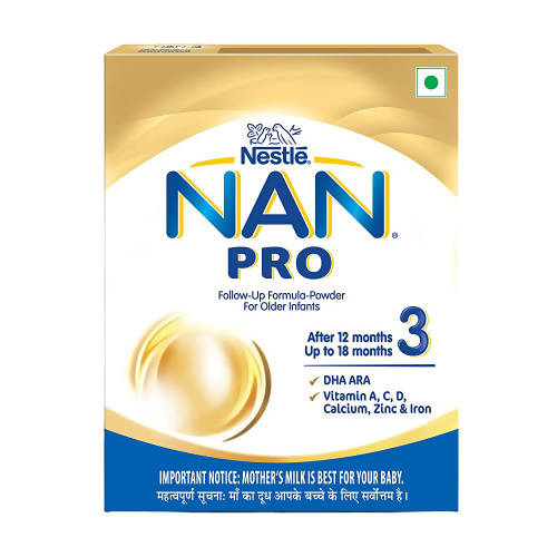 Nestle Nan Pro 3 Follow-Up Formula Powder After 12 Upto 18 Months Stage 3