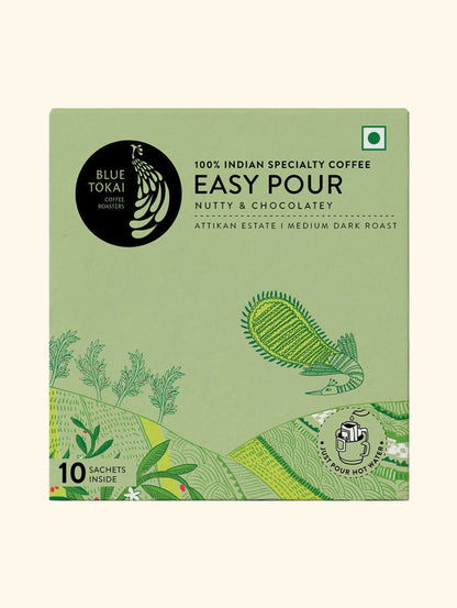 Blue Tokai Attikan Estate Medium-Dark Roast Easy Pour Sachets