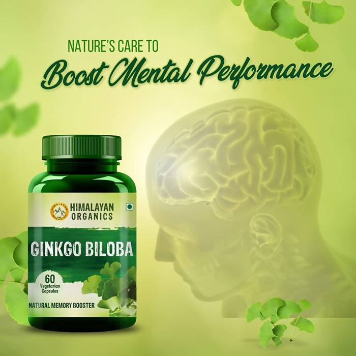 Himalayan Organics Ginkgo Biloba Vegetarian Capsules