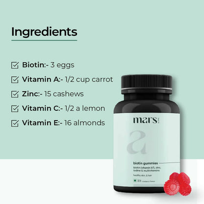 Mars By GHC Biotin Hair Gummies - Cranberry