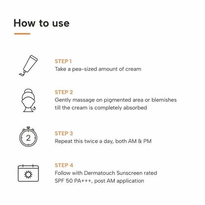 Dermatouch Kojic Acid 2% Face Cream For Pigmentation & Blemishes