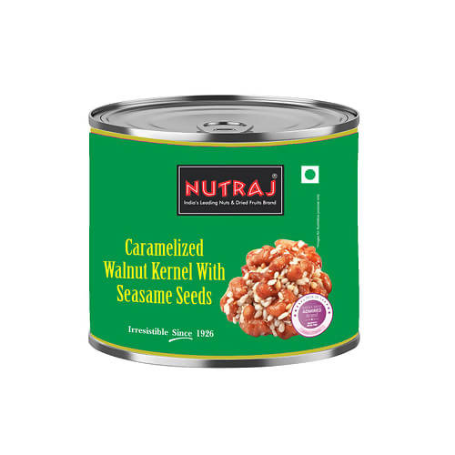 Nutraj Caramelized Walnut Kernels with Sesame Seeds