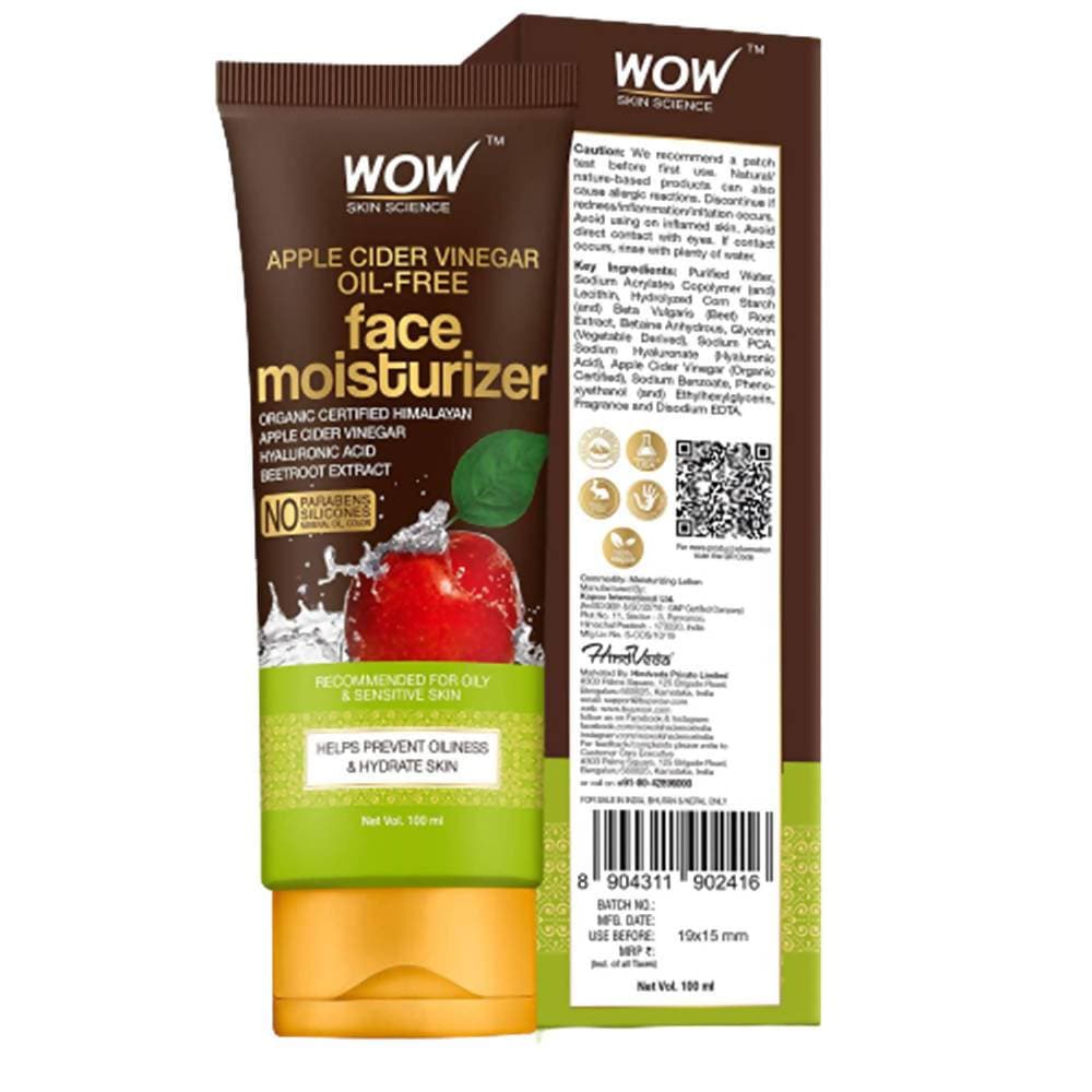 Wow Skin Science Apple Cider Vinegar Oil Free Face Moisturizer - Drmedicart