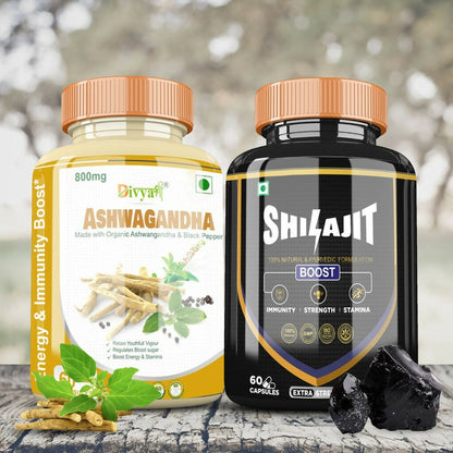 Divya Shree SJ Capsule and Ashwagandha Capsule Combo