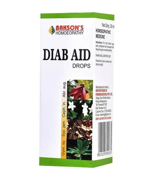 Bakson's natural remedy  Diab Aid Drops