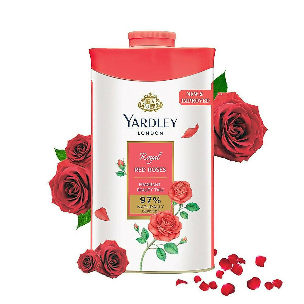 Yardley London Royal Red Rose Talc Powder For Women TrueCure