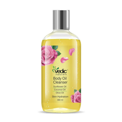 Vedic Naturals Organic Body Oil Cleanser Shower Oil (Body Wash) TrueCureN