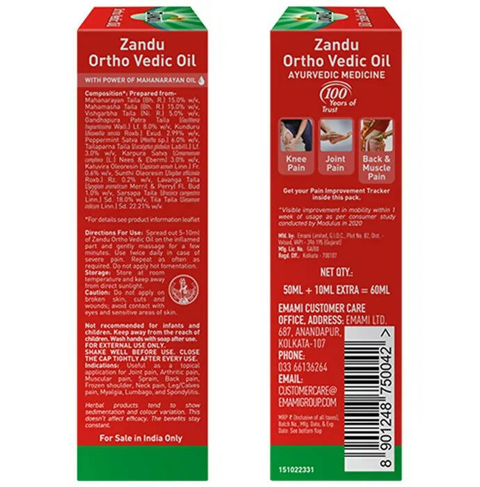 Zandu Ortho Vedic Knee & Joint Pain Oil