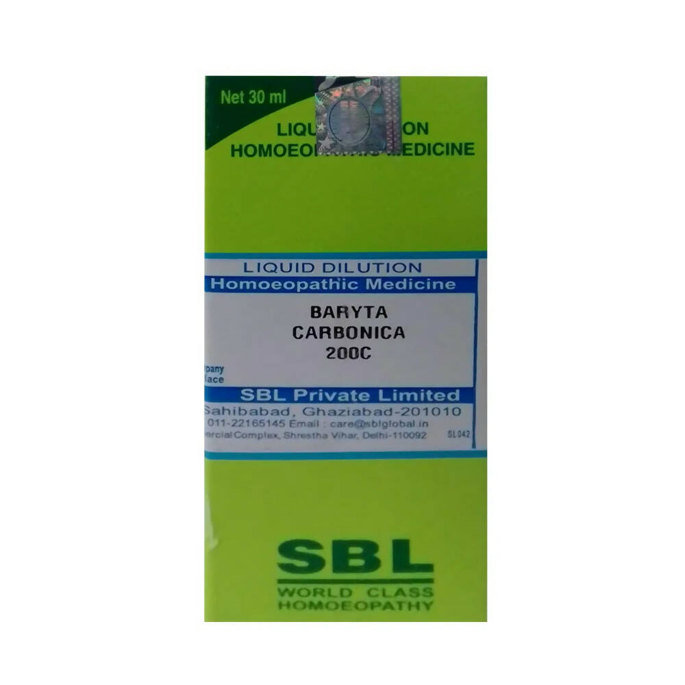 SBL Homeopathy Baryta Carbonica Dilution TrueCure