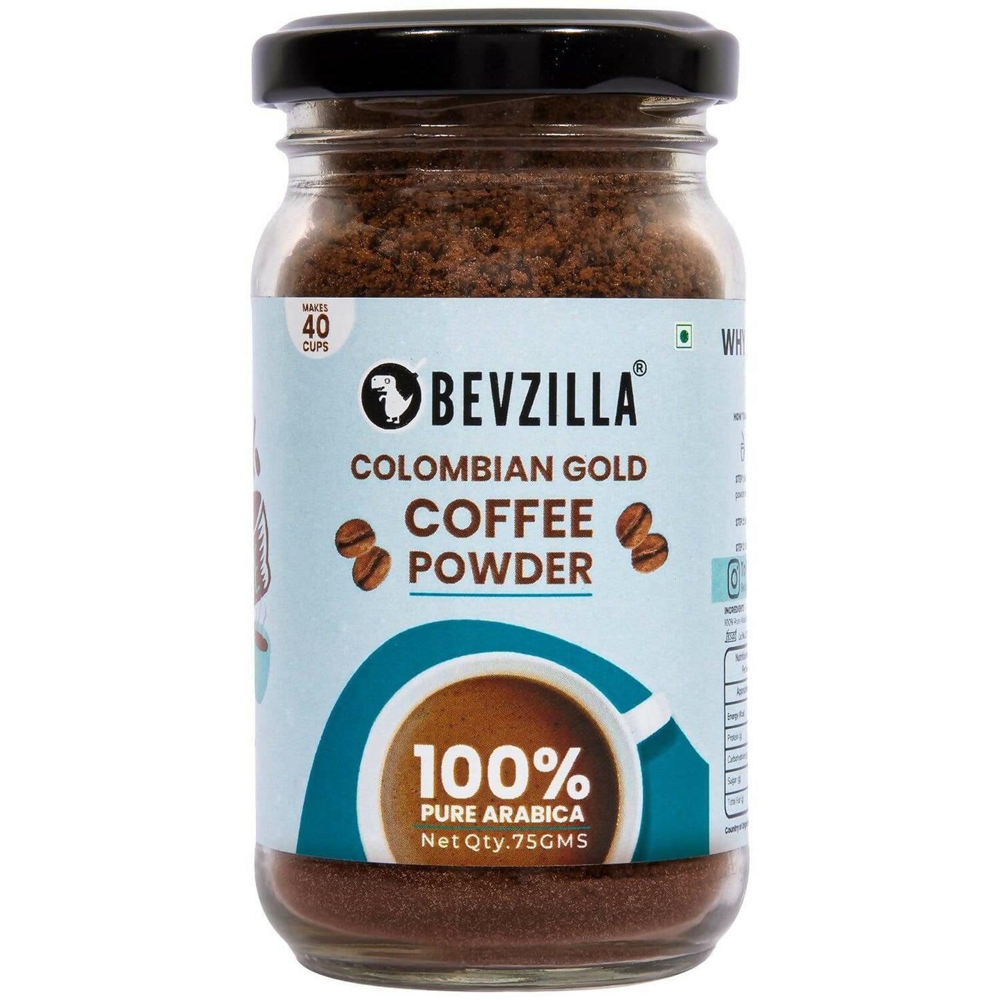 Bevzilla Instant Coffee Powder (Colombian Gold)   