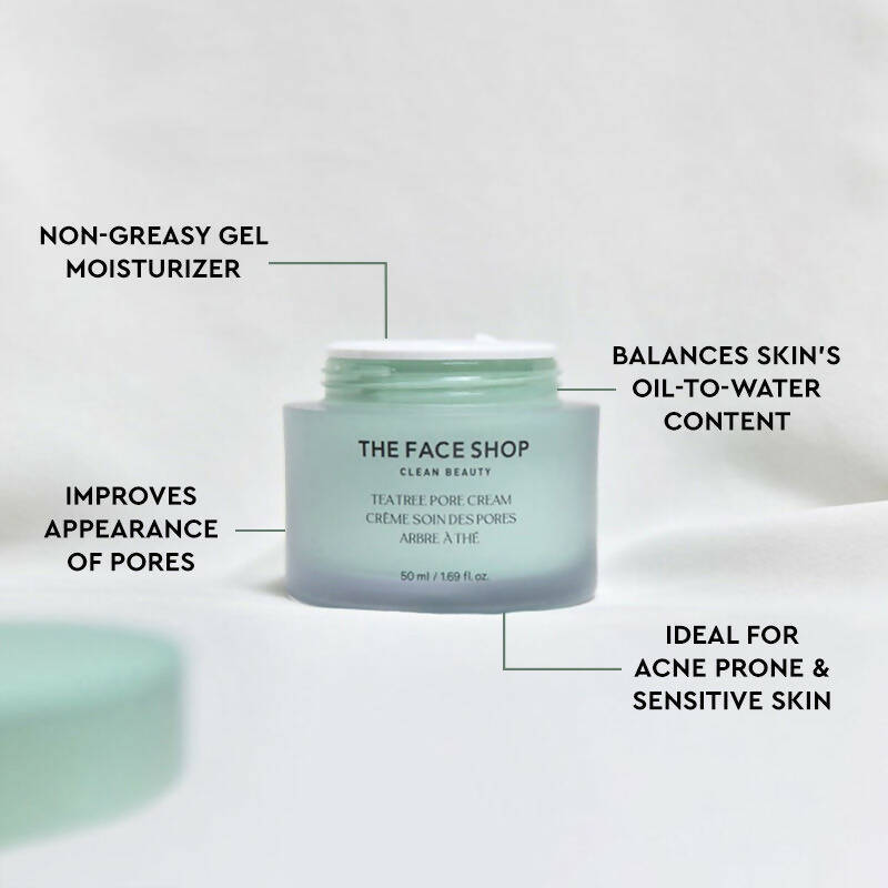 The Face Shop Tea Tree Pore Cream For Oily & Acne Prone Skin