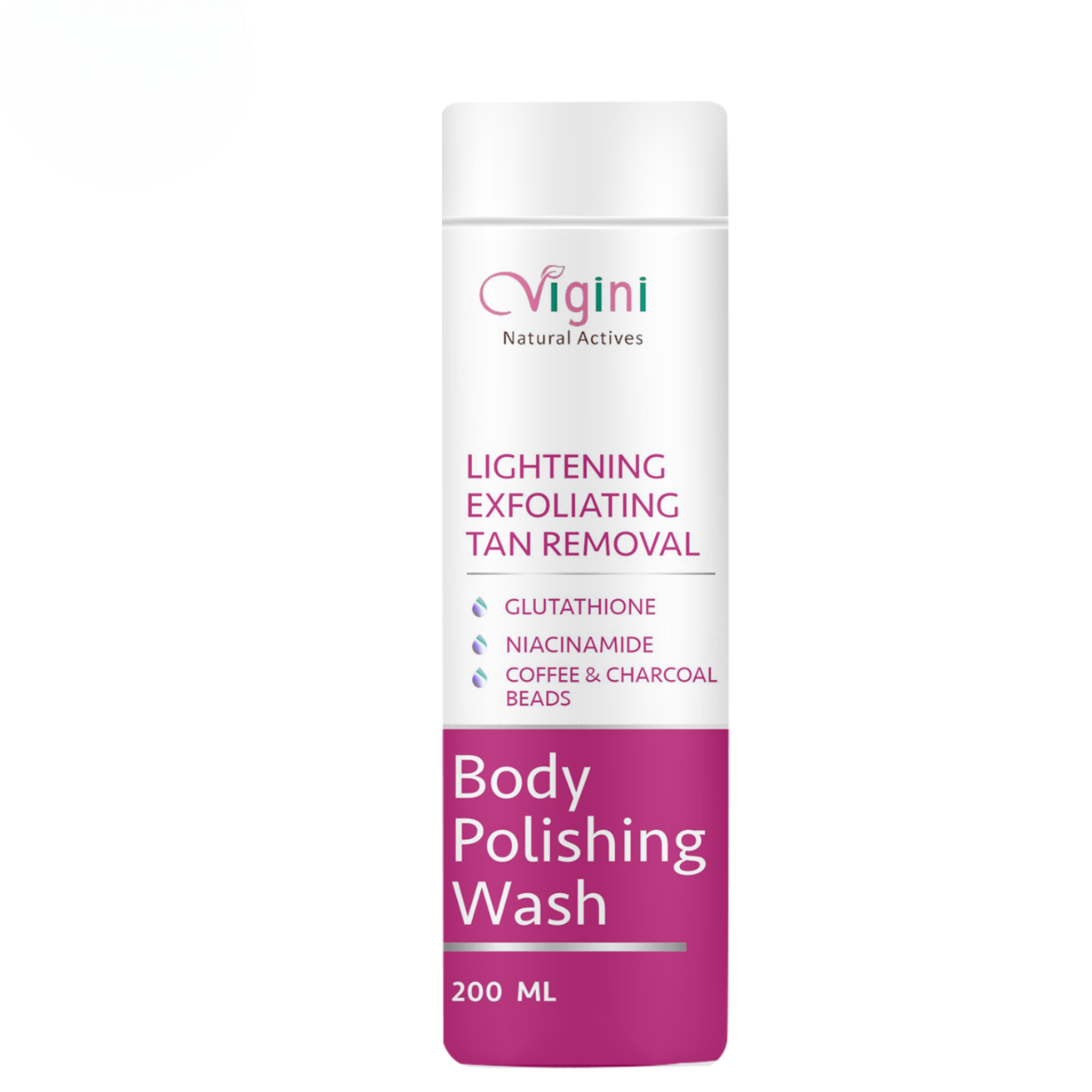 Vigini Lightening Brightening Body Polishing Wash for Men Women TrueCure