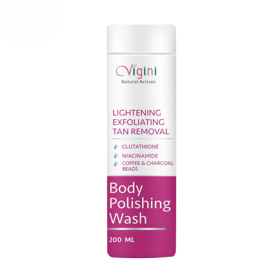 Vigini Lightening Brightening Body Polishing Wash for Men Women TrueCure