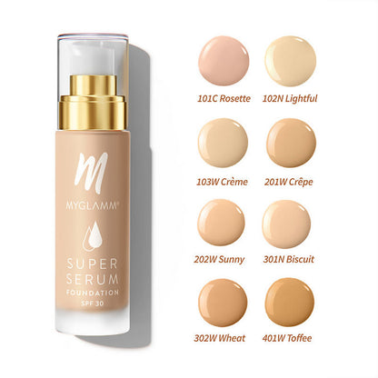 MyGlamm Super Serum Foundation - 202W Sunny