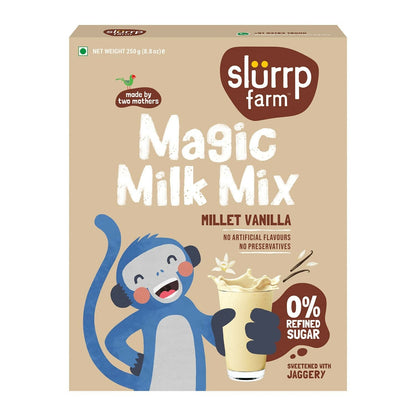 Slurrp Farm Vanilla Magic Milk Mix Sweetened with Jaggery Powder TrueCure