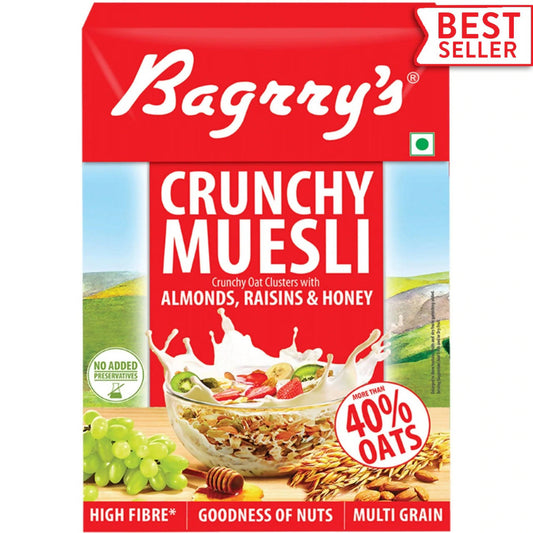 Bagrry's Crunchy Muesli Almonds, Raisins & Honey TrueCure