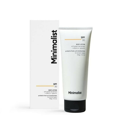 Minimalist SPF 30 Body Lotion With Vitamin E, Gylcerin & Green Tea Extract TrueCureN