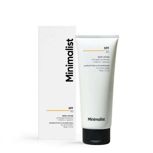 Minimalist SPF 30 Body Lotion With Vitamin E, Gylcerin & Green Tea Extract TrueCureN