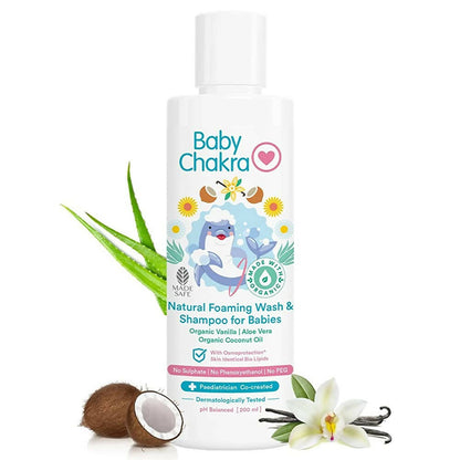 BabyChakra Natural Foaming Wash & Shampoo For Babies, Australia, Canada 