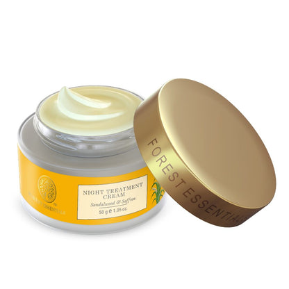 Forest Essentials Night Treatment Cream With Sandalwood & Saffron - Drmedicart