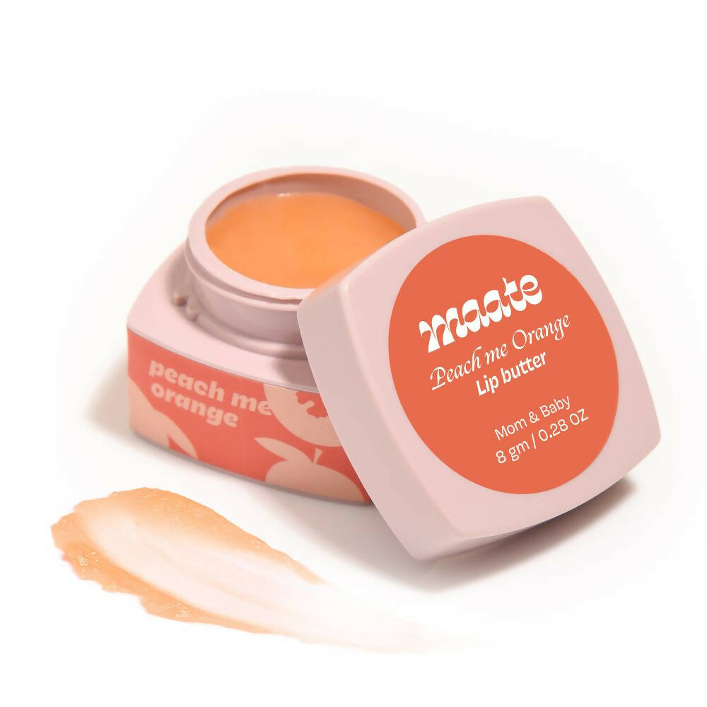 Maate Lip Butter | Packed with Vitamin C For Ultra Moisturized Lips | Enriched with Peach And Orange, Australia, Canada 