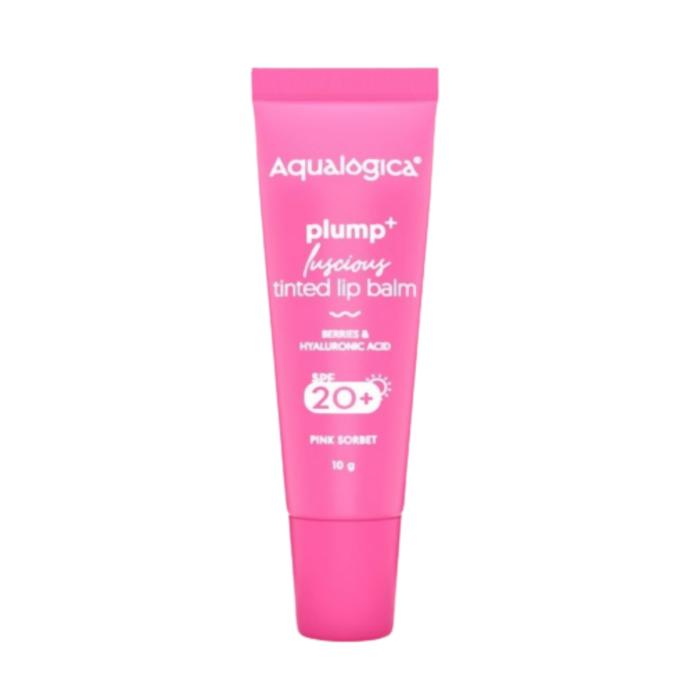 Aqualogica Pink Sorbet Plump+ Luscious Tinted Lip Balm with Berries and Hyaluronic Acid