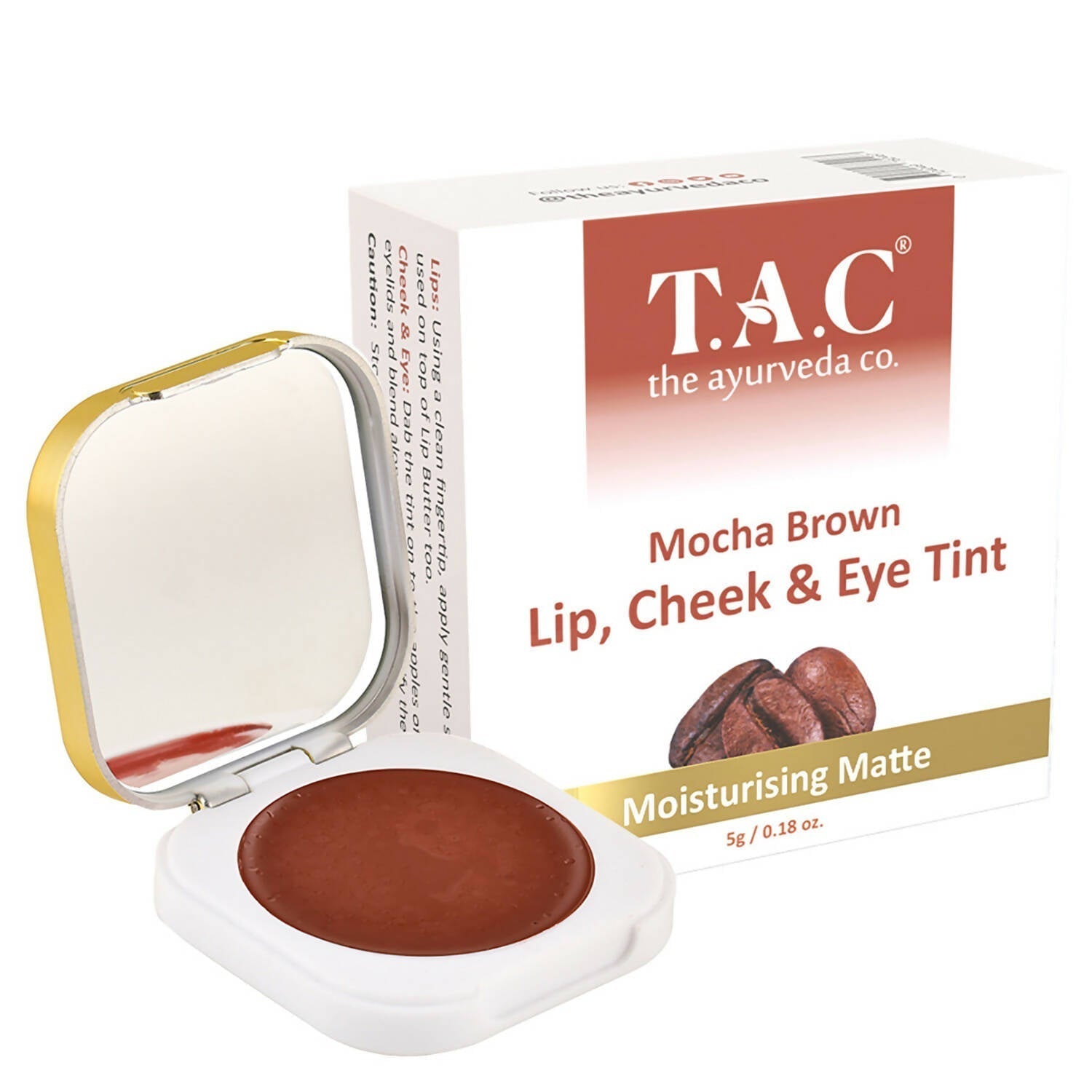 TAC The Ayurveda Co. Brown Mocha Lip, Cheek & Eye Tint TrueCure