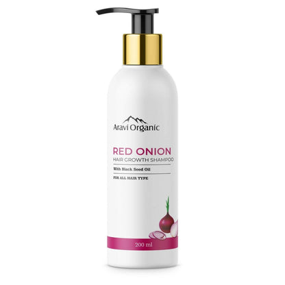 Aravi Organic Onion Hair Shampoo for Hair Growth and Hair Fall Control  