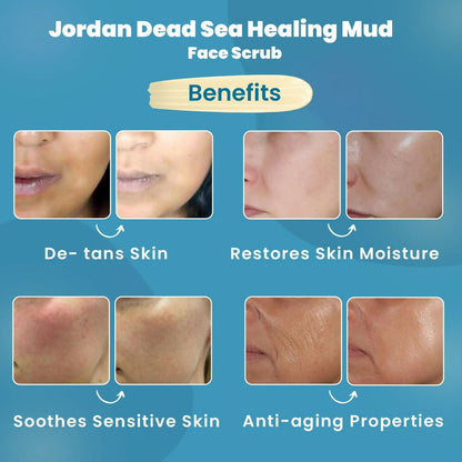 Wild Oak Jordan Dead Sea Healing Mud Face Scrub