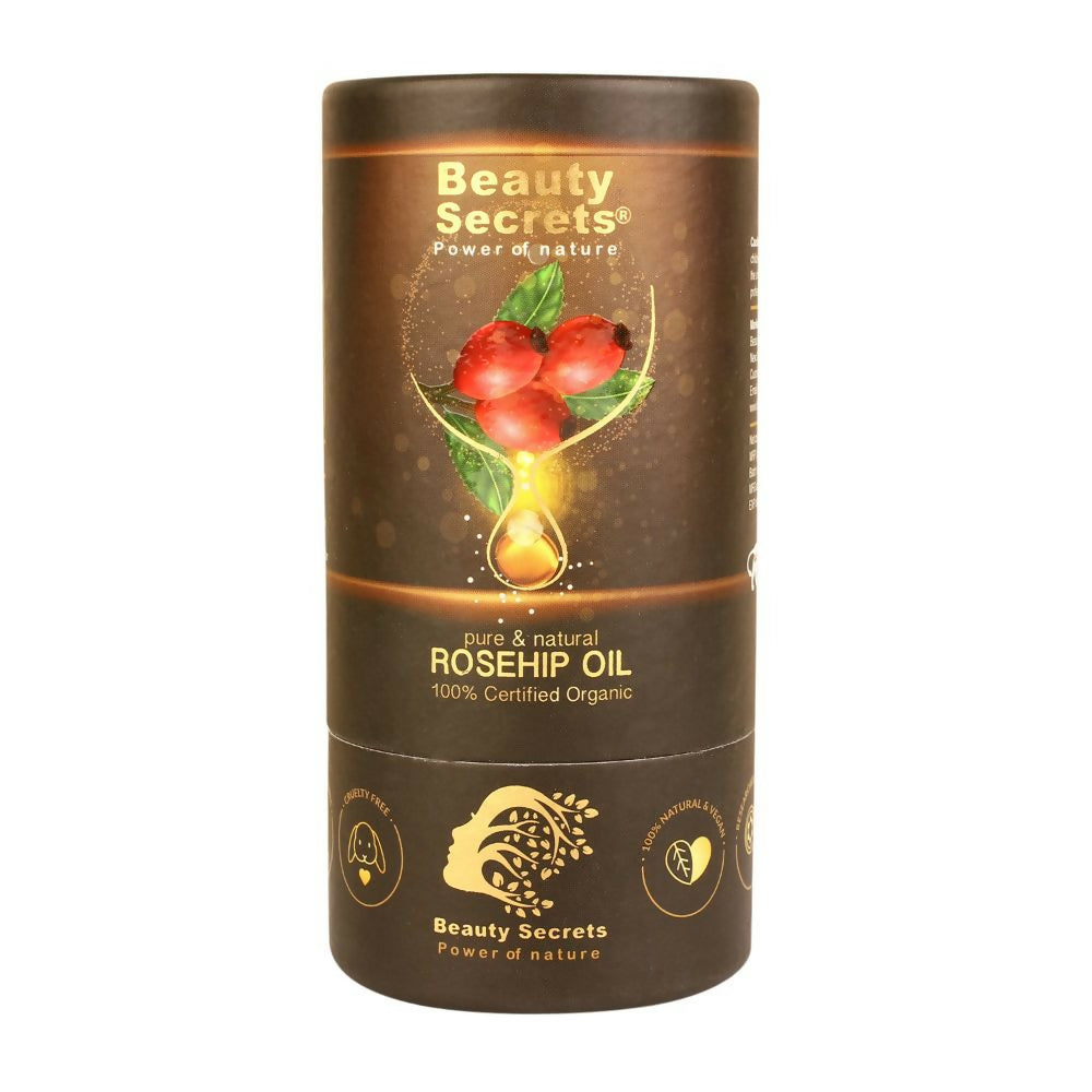 Beauty Secrets Certified Organic Rosehip Oil for Face and Body TrueCure