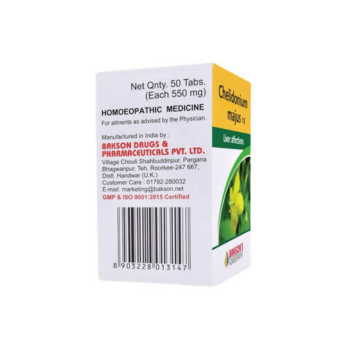 Bakson's natural remedy  Chelidonium Majus formulas s