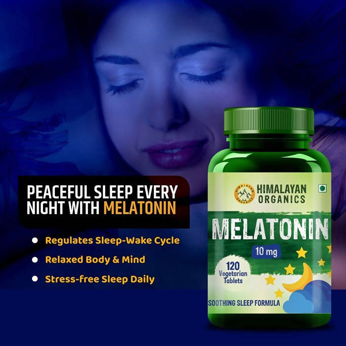 Himalayan Organics Melatonin 10 mg Vegetarian Tablets