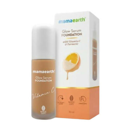 Mamaearth Glow Serum Foundation-Warm Glow 