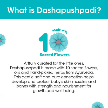 TAC - The Ayurveda Co. Dashapushpadi Ayurvedic Baby Powder For Nourishing and Rash Free Skin