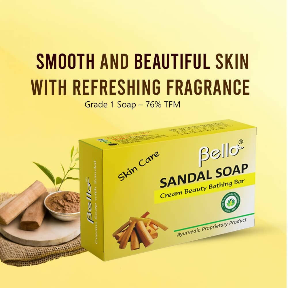 Bello Herbals Sandal Soap Cream Beauty Bathing Bar