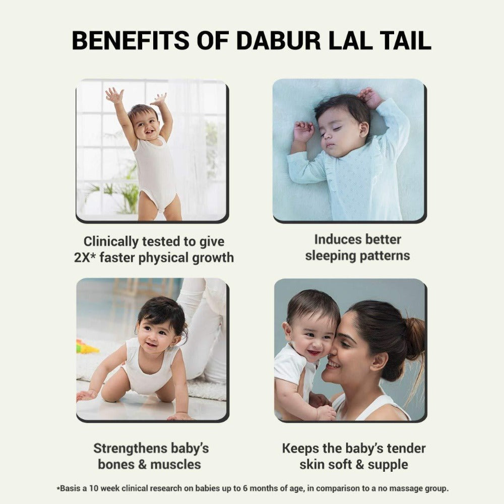 Dabur Lal Tail - Ayurvedic Baby Massage Oil