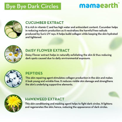 Mamaearth Bye Bye Dark Circles Eye Cream