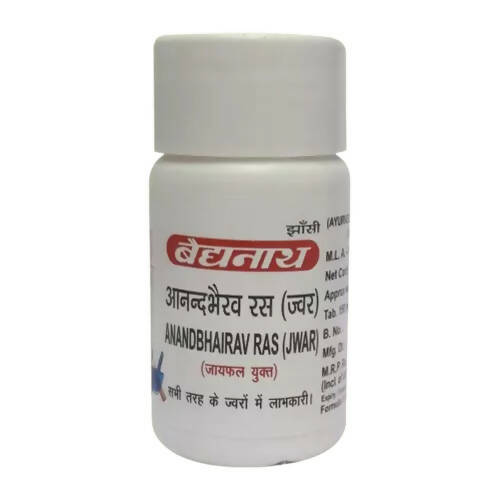 Baidyanath Jhansi Anand Bhairav Ras (Jwar) Tablets TrueCure