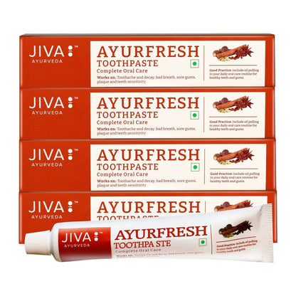 Jiva Ayurveda Ayurfresh Toothpaste With Almond Soap Free TrueCure